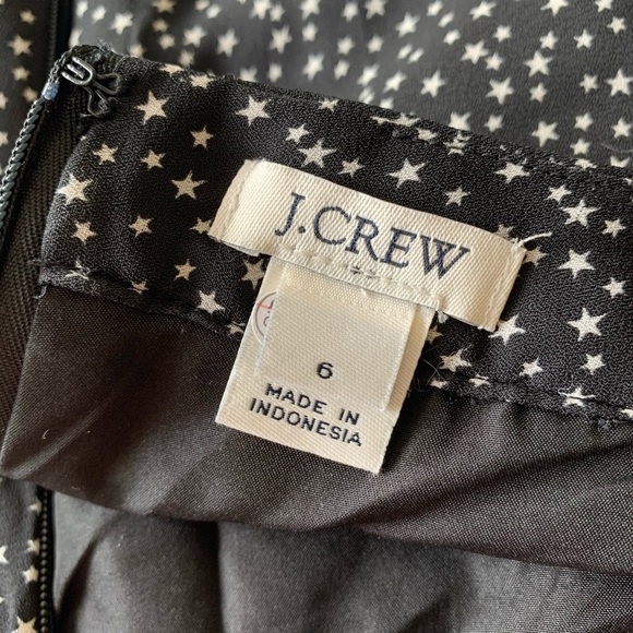 J. Crew printed star mini skirt, black ivory - Picture 6 of 10